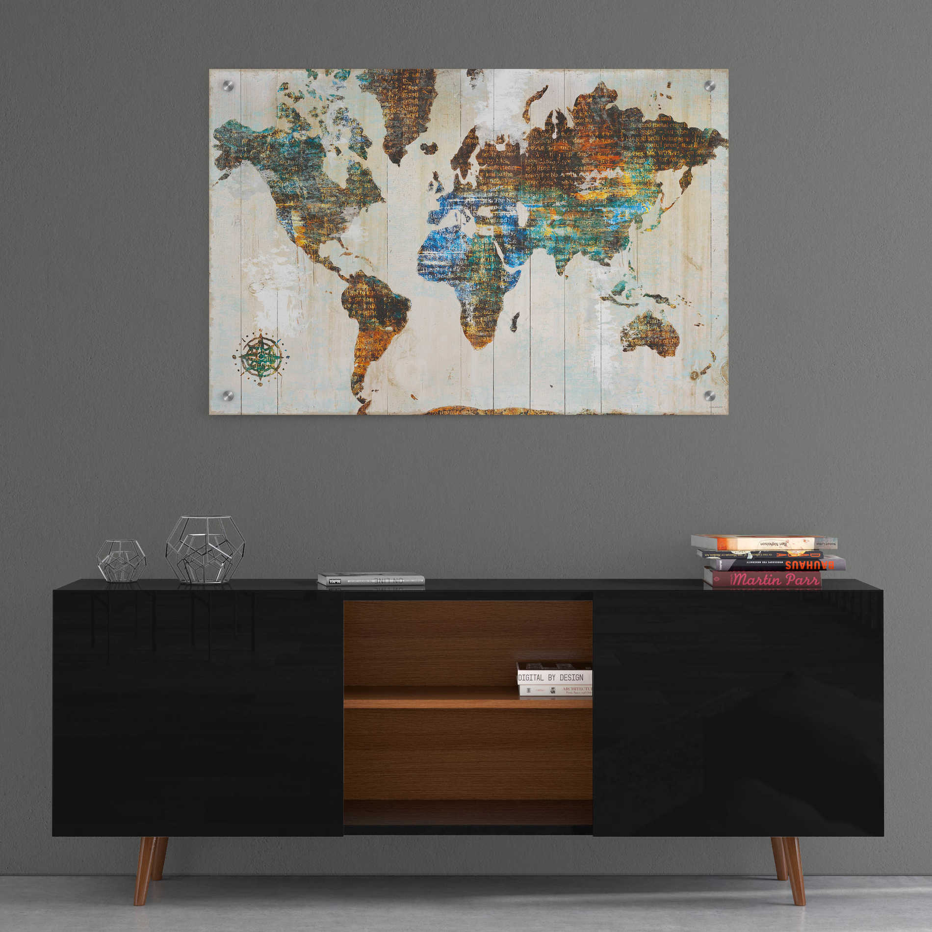 Epic Art 'World of Wonders' by Sue Schlabach, Acrylic Glass Wall Art,36x24