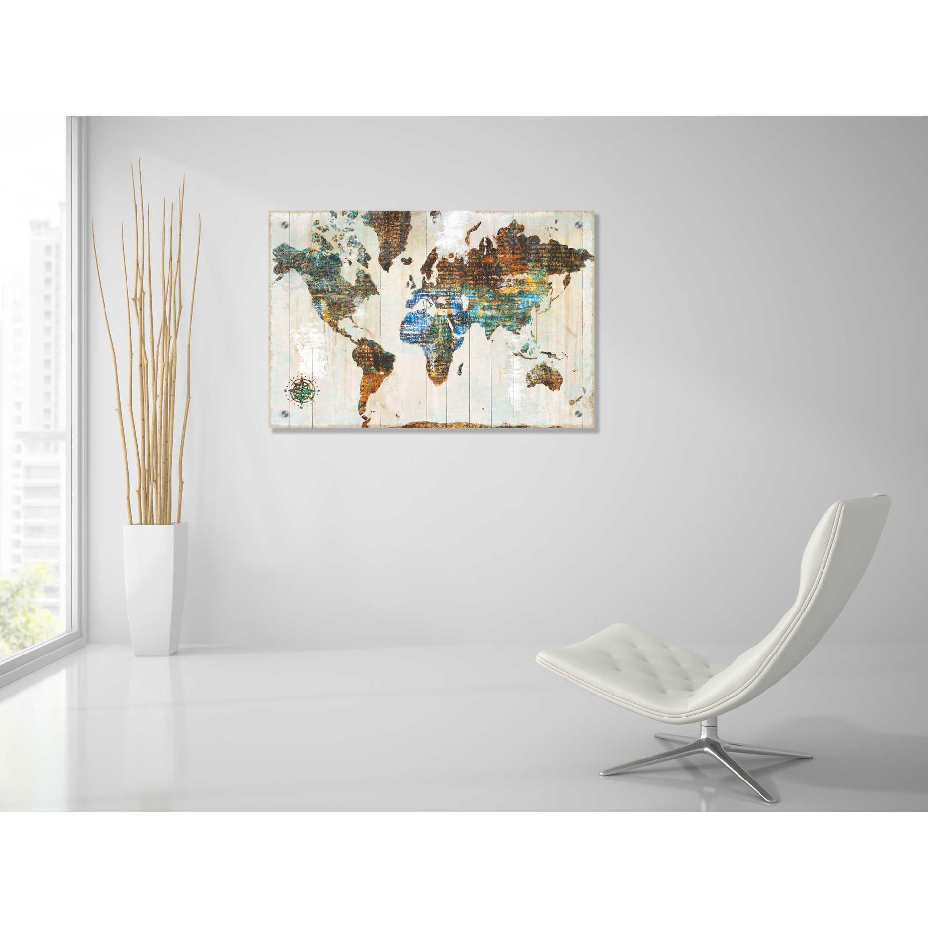 Epic Art 'World of Wonders' by Sue Schlabach, Acrylic Glass Wall Art,36x24