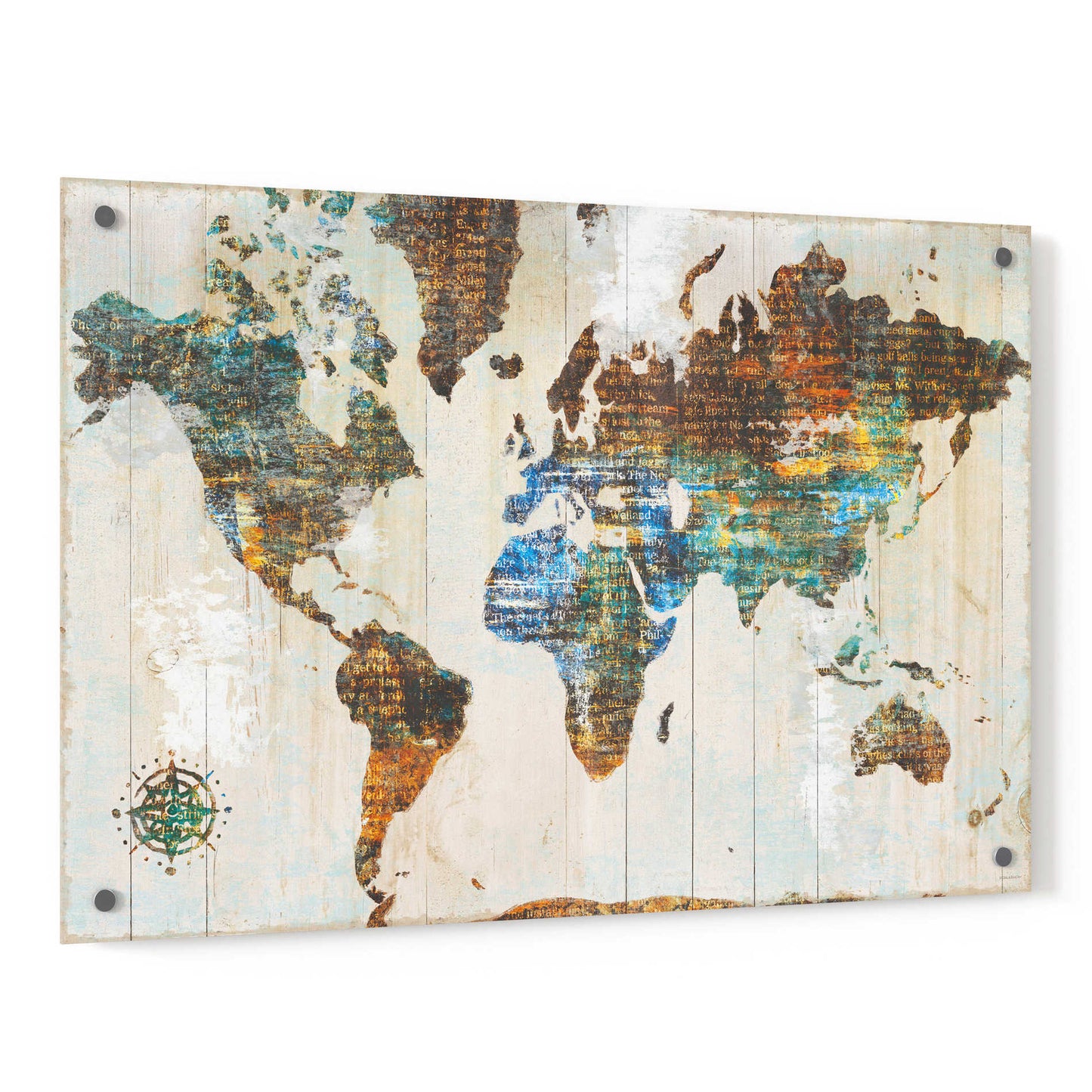 Epic Art 'World of Wonders' by Sue Schlabach, Acrylic Glass Wall Art,36x24