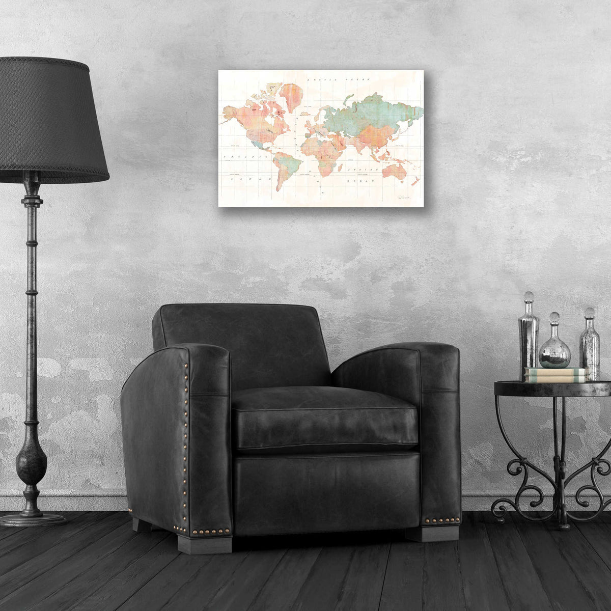 Epic Art 'Across the World II' by Sue Schlabach, Acrylic Glass Wall Art,24x16