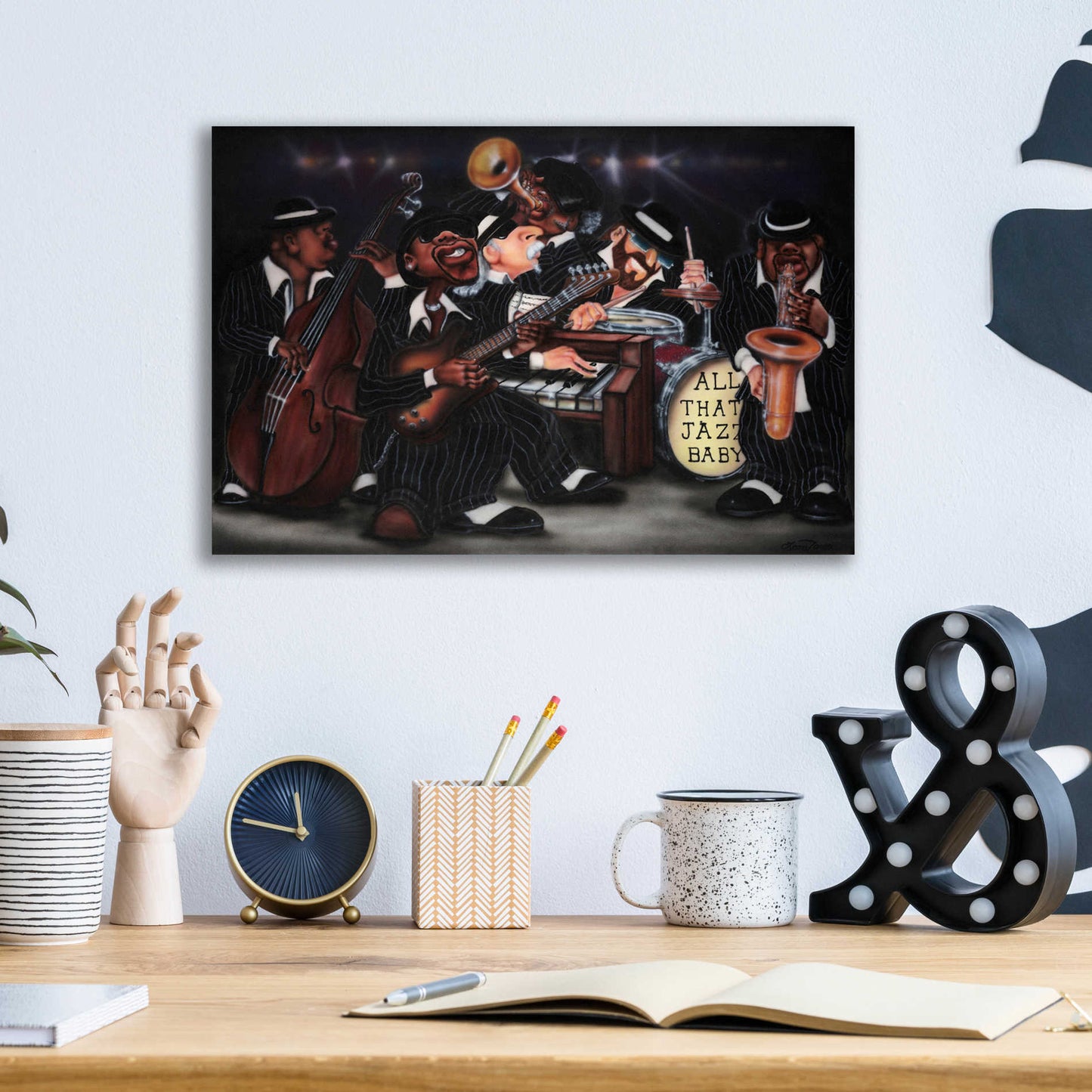 Epic Art 'All That Jazz' by Leonard Jones, Acrylic Glass Wall Art,16x12