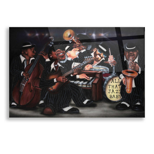 Epic Art 'All That Jazz' by Leonard Jones, Acrylic Glass Wall Art