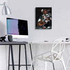 Epic Art 'Jazzman Cool' by Leonard Jones, Acrylic Glass Wall Art,12x16