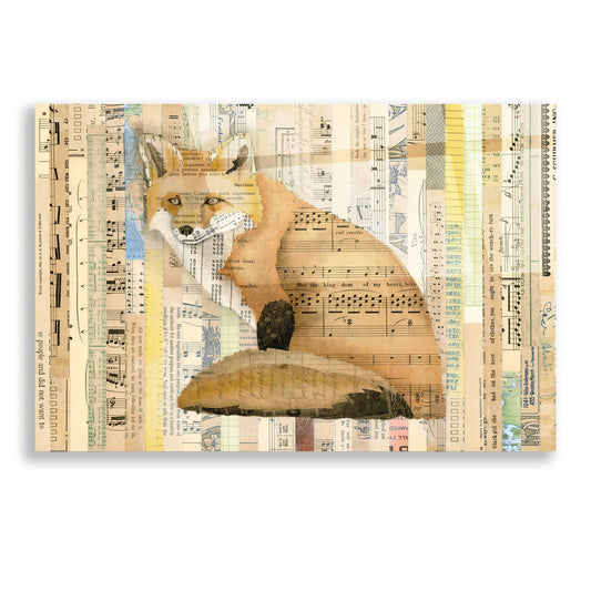 Epic Art 'Red Fox Collage II' by Nikki Galapon, Acrylic Glass Wall Art