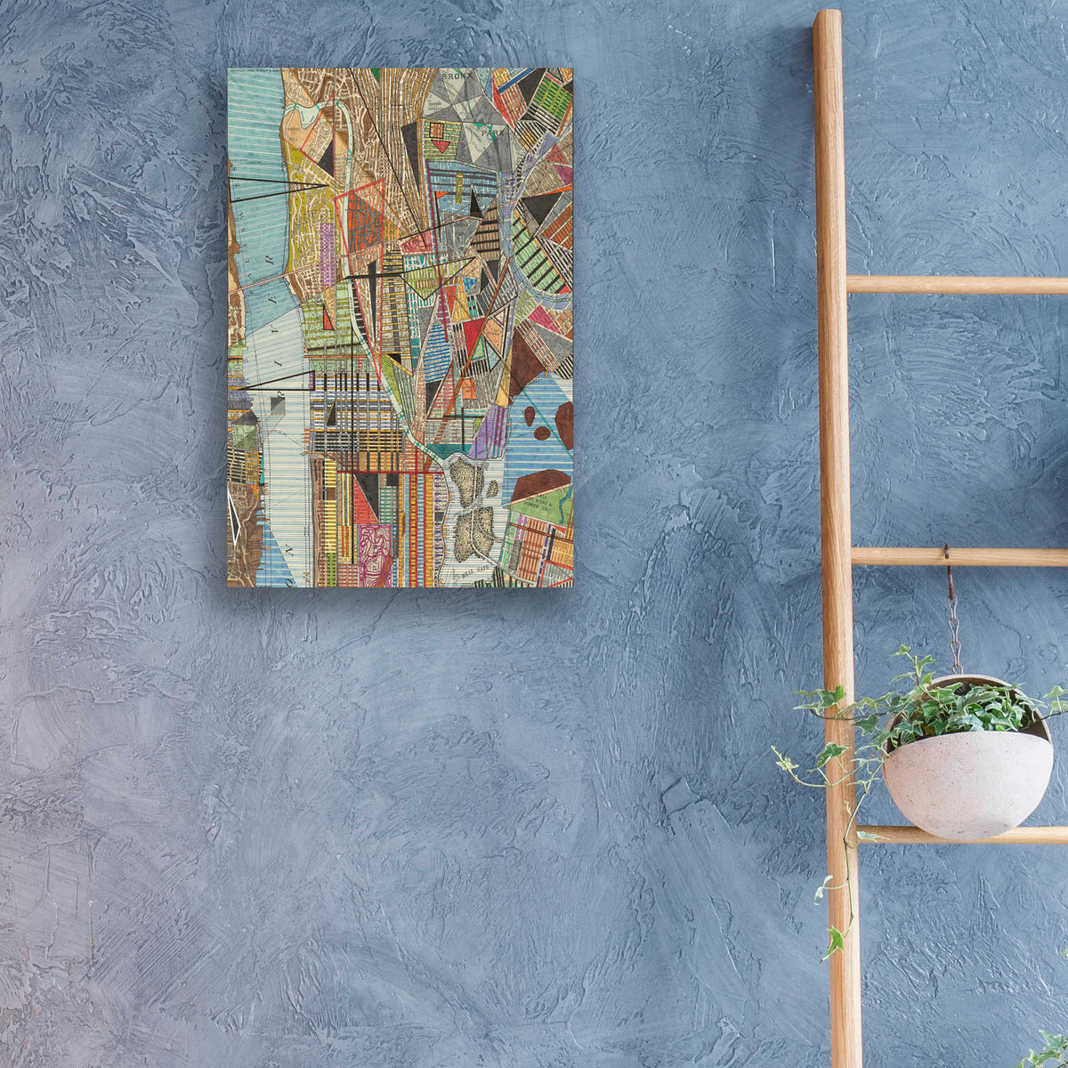 Epic Art 'Modern Map of New York I' by Nikki Galapon, Acrylic Glass Wall Art,16x24