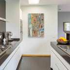 Epic Art 'Modern Map of New York I' by Nikki Galapon, Acrylic Glass Wall Art,24x36