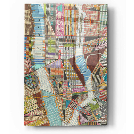 Epic Art 'Modern Map of New York II' by Nikki Galapon, Acrylic Glass Wall Art