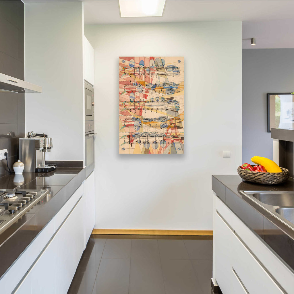 Epic Art 'P Grazioso' by Nikki Galapon, Acrylic Glass Wall Art,24x36