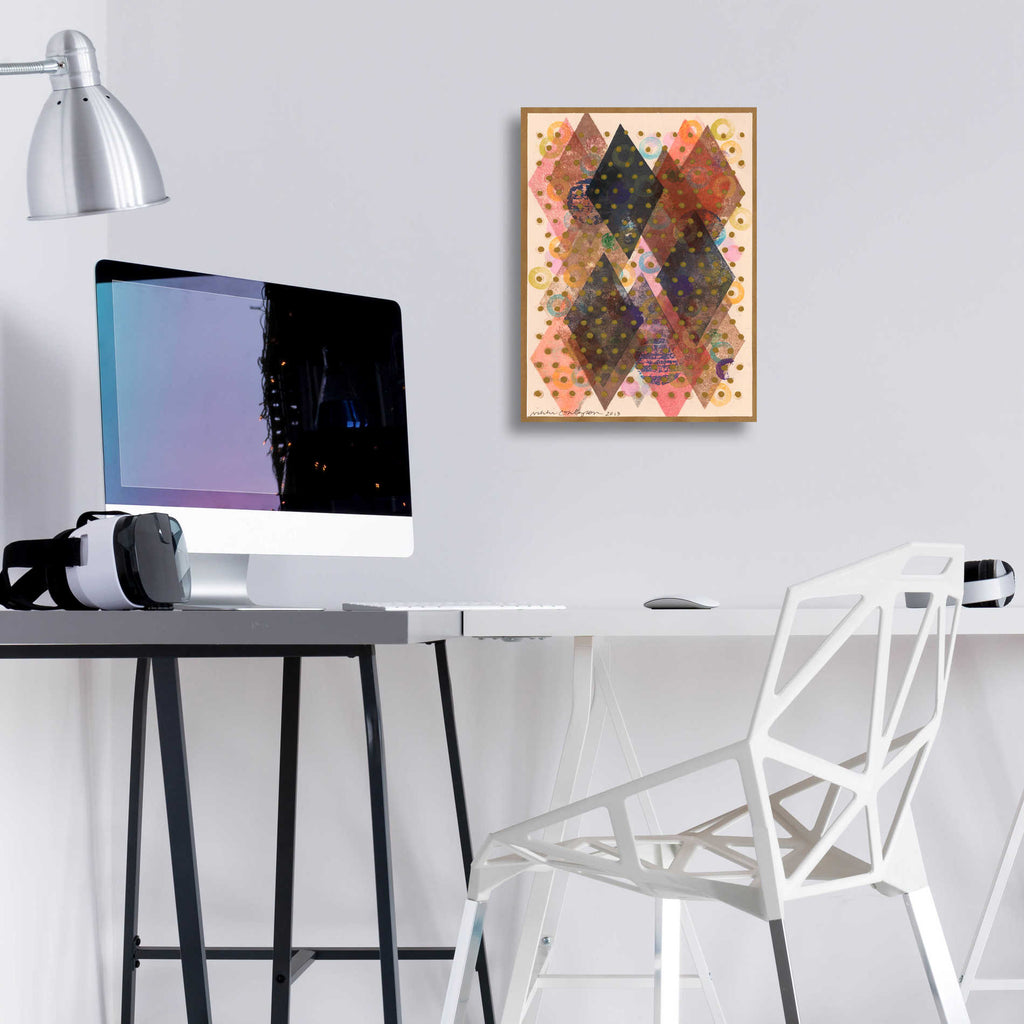 Epic Art 'Inked Triangles I' by Nikki Galapon, Acrylic Glass Wall Art,12x16