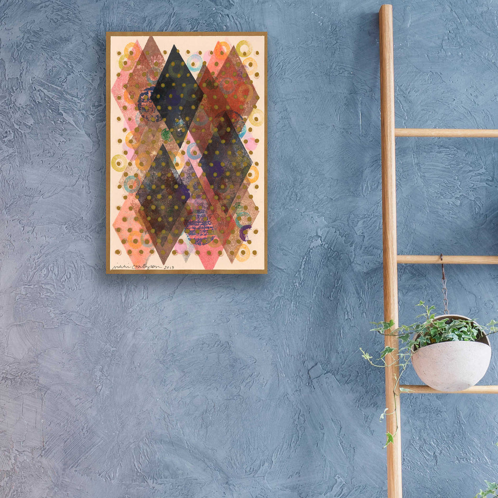 Epic Art 'Inked Triangles I' by Nikki Galapon, Acrylic Glass Wall Art,16x24