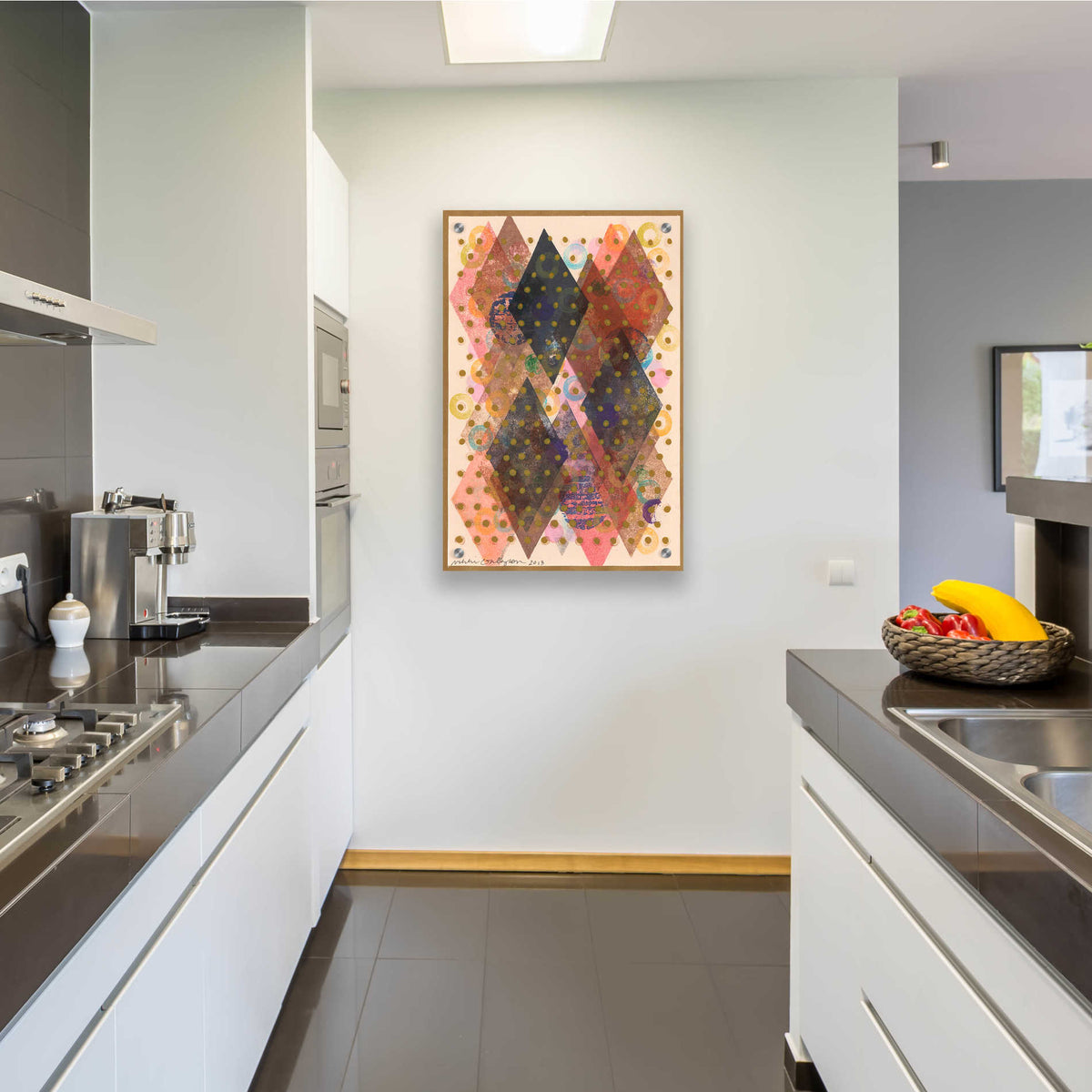Epic Art 'Inked Triangles I' by Nikki Galapon, Acrylic Glass Wall Art,24x36