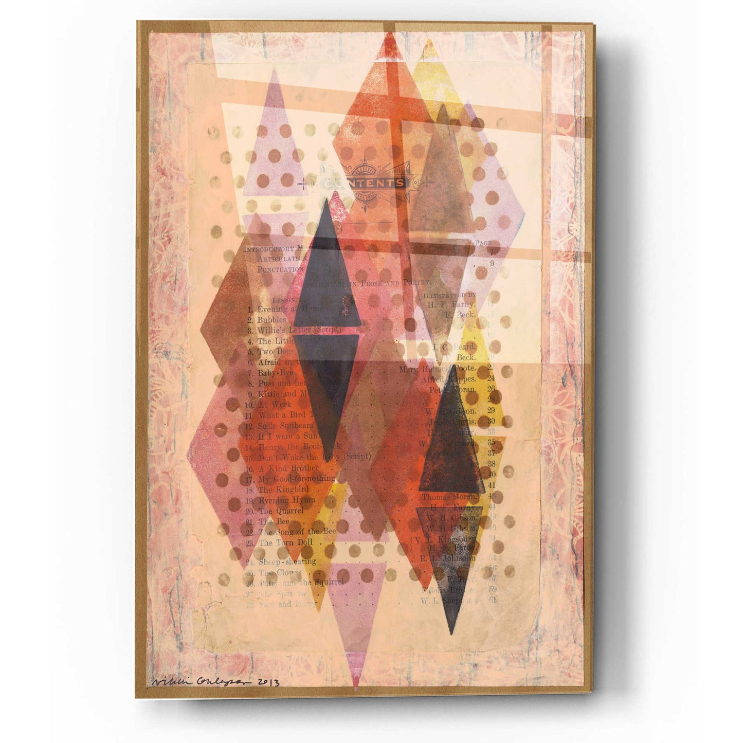 Epic Art 'Inked Triangles II' by Nikki Galapon, Acrylic Glass Wall Art,12x16
