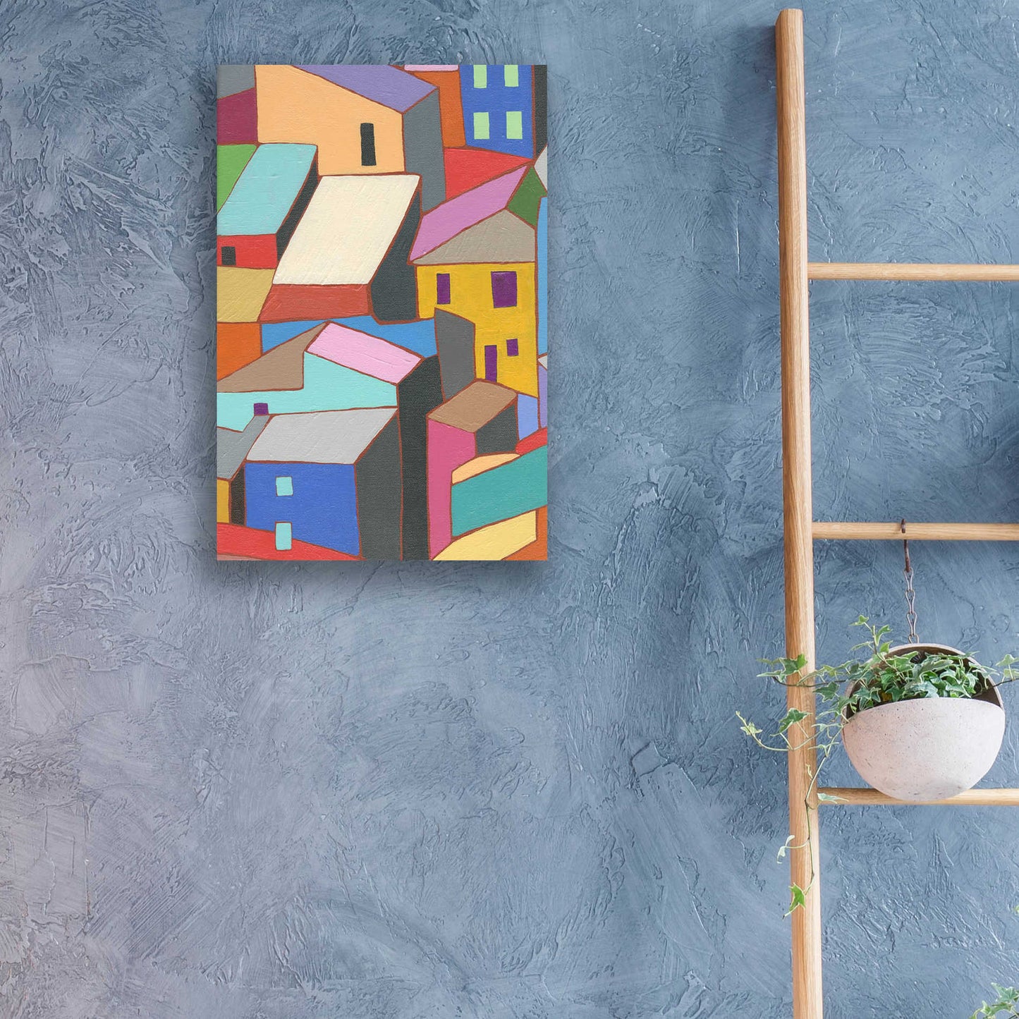 Epic Art 'Rooftops in Color II' by Nikki Galapon, Acrylic Glass Wall Art,16x24