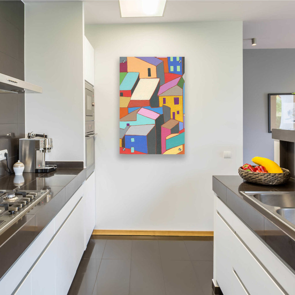 Epic Art 'Rooftops in Color II' by Nikki Galapon, Acrylic Glass Wall Art,24x36