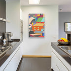Epic Art 'Rooftops in Color III' by Nikki Galapon, Acrylic Glass Wall Art,24x36