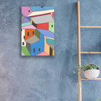 Epic Art 'Rooftops in Color XII' by Nikki Galapon, Acrylic Glass Wall Art,16x24