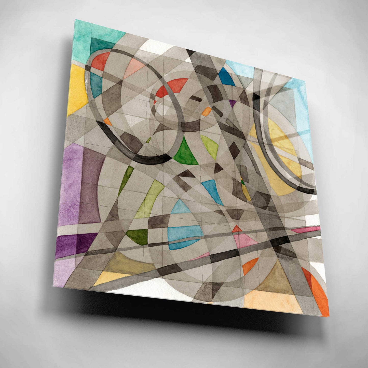 Epic Art 'Overpass' by Nikki Galapon, Acrylic Glass Wall Art,12x12