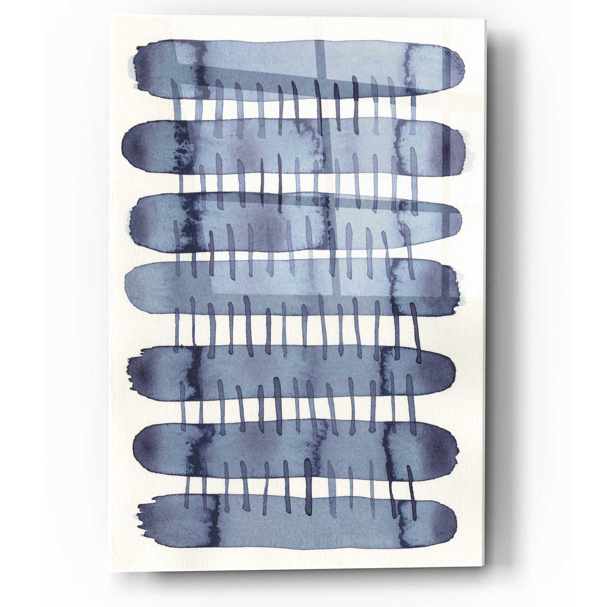 Epic Art 'Indigo Stitchy I' by Nikki Galapon, Acrylic Glass Wall Art