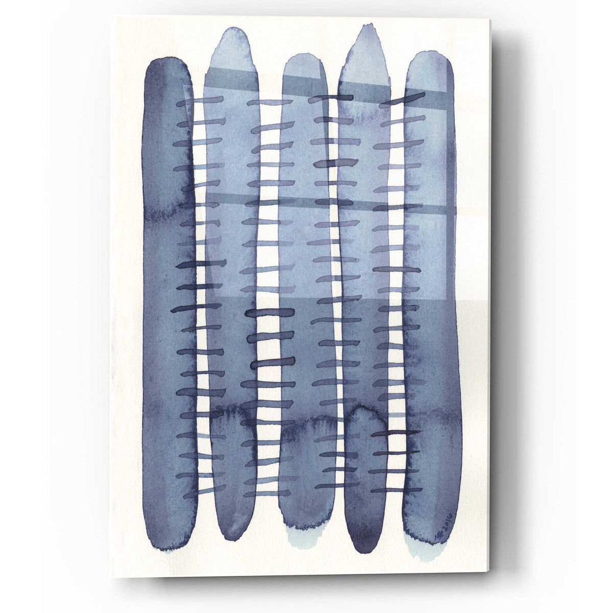 Epic Art 'Indigo Stitchy II' by Nikki Galapon, Acrylic Glass Wall Art