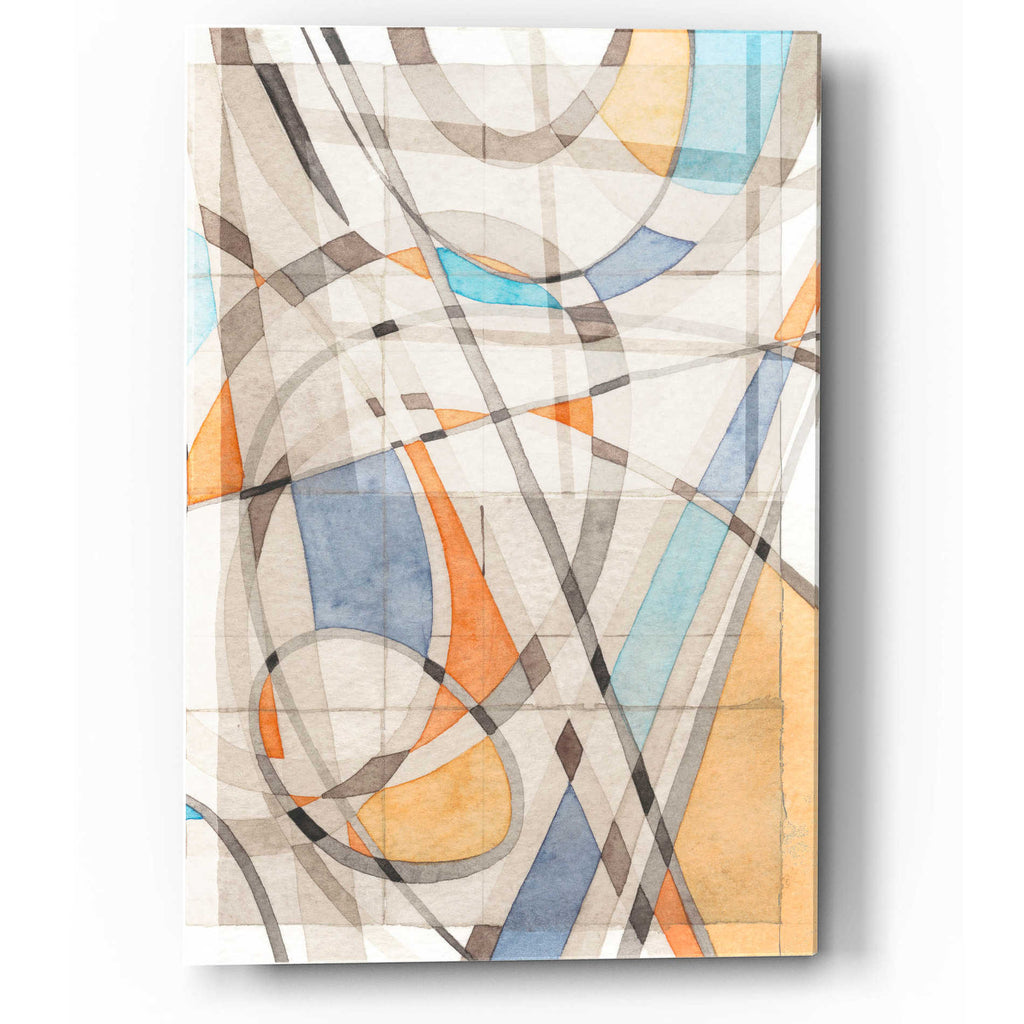 Epic Art 'Ovals & Lines II' by Nikki Galapon, Acrylic Glass Wall Art