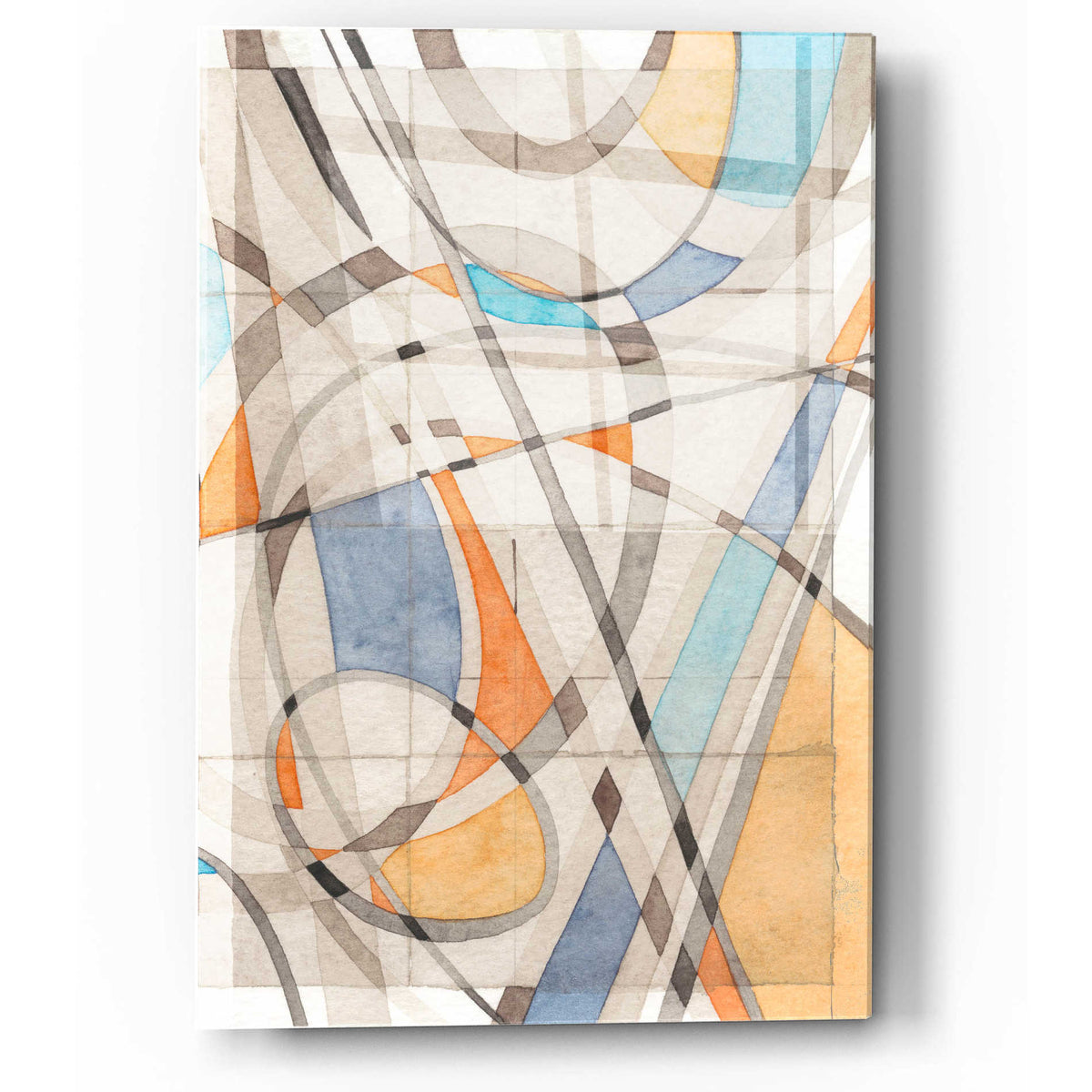 Epic Art 'Ovals & Lines II' by Nikki Galapon, Acrylic Glass Wall Art