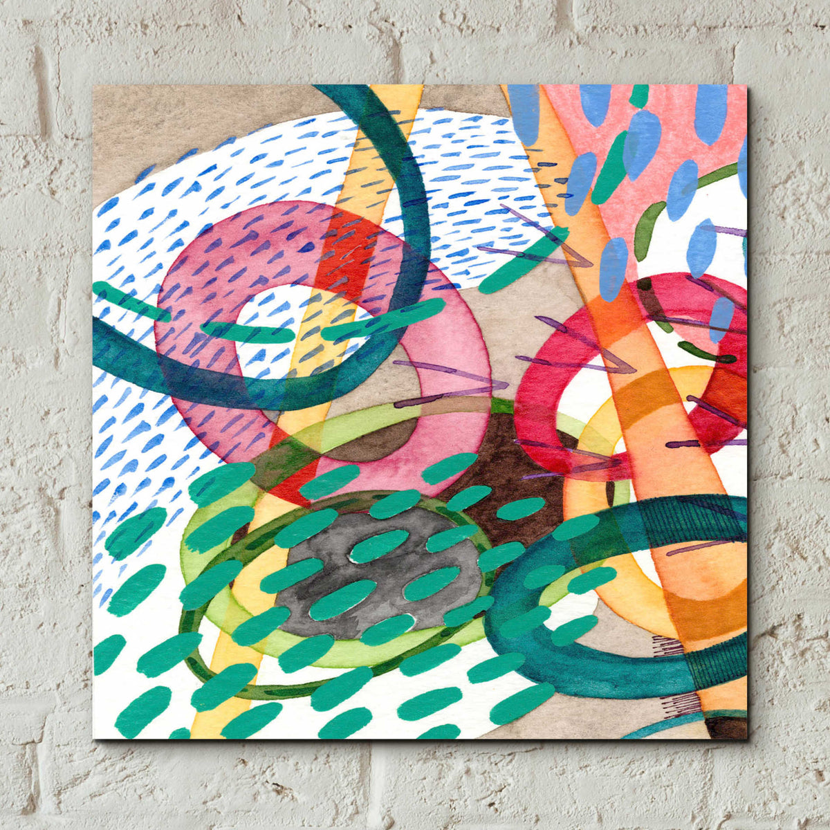Epic Art 'Stratosphere I' by Nikki Galapon, Acrylic Glass Wall Art,12x12