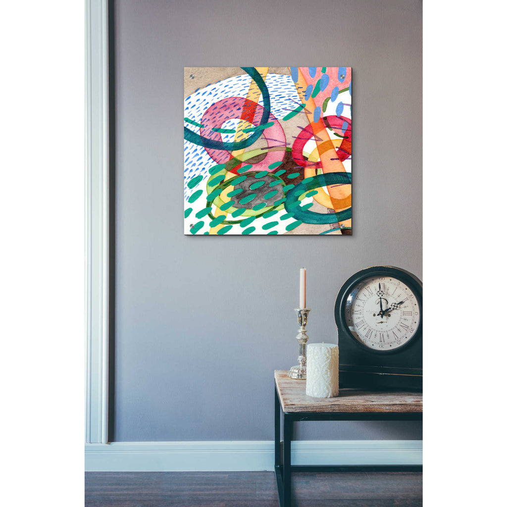 Epic Art 'Stratosphere I' by Nikki Galapon, Acrylic Glass Wall Art,24x24