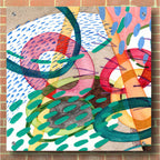 Epic Art 'Stratosphere I' by Nikki Galapon, Acrylic Glass Wall Art,36x36