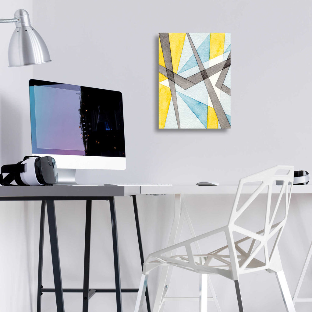 Epic Art 'Converging Angles I' by Nikki Galapon, Acrylic Glass Wall Art,12x16