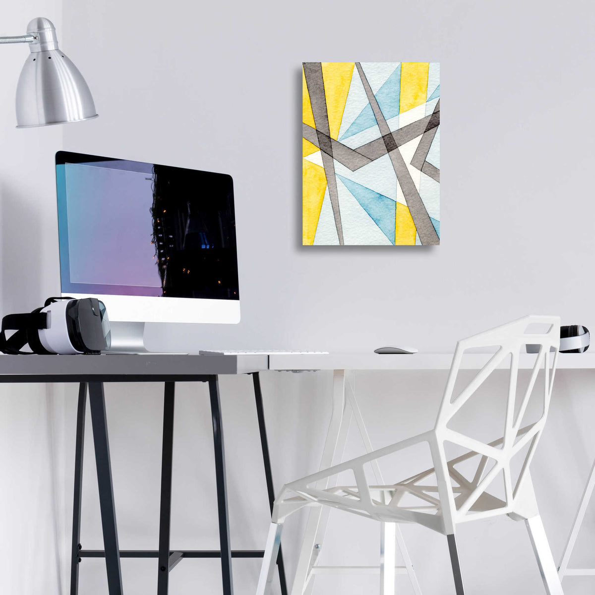 Epic Art 'Converging Angles I' by Nikki Galapon, Acrylic Glass Wall Art,12x16