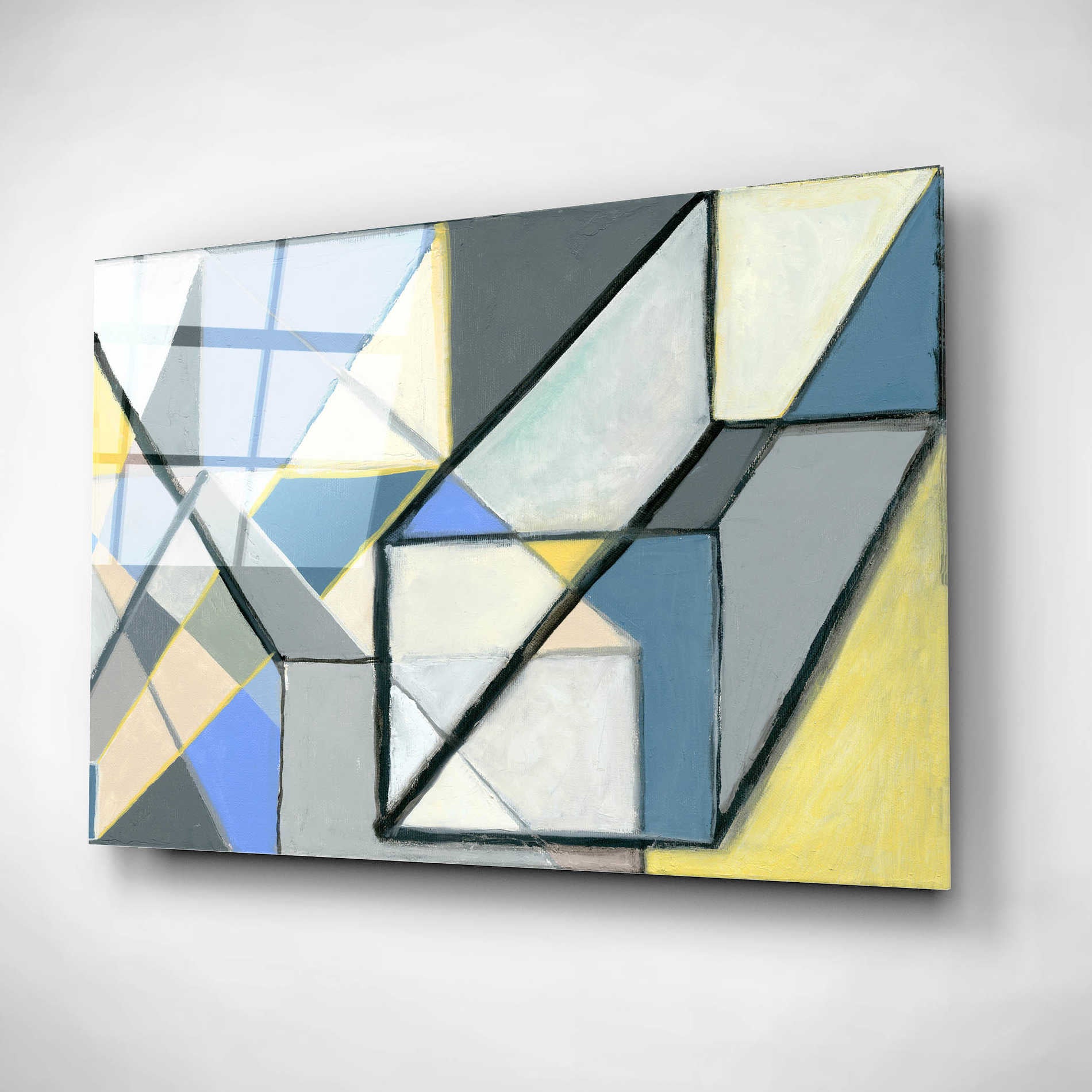 Epic Art 'Cuboid' by Nikki Galapon, Acrylic Glass Wall Art,16x12