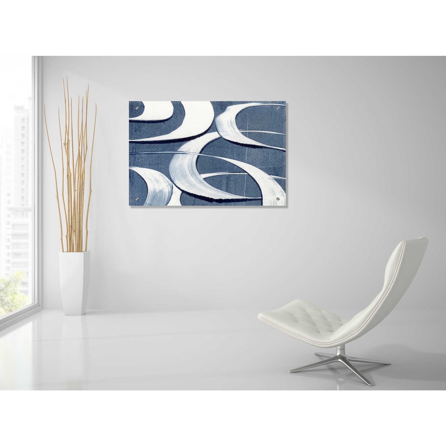Epic Art 'Wave Frequency I' by Nikki Galapon, Acrylic Glass Wall Art,36x24