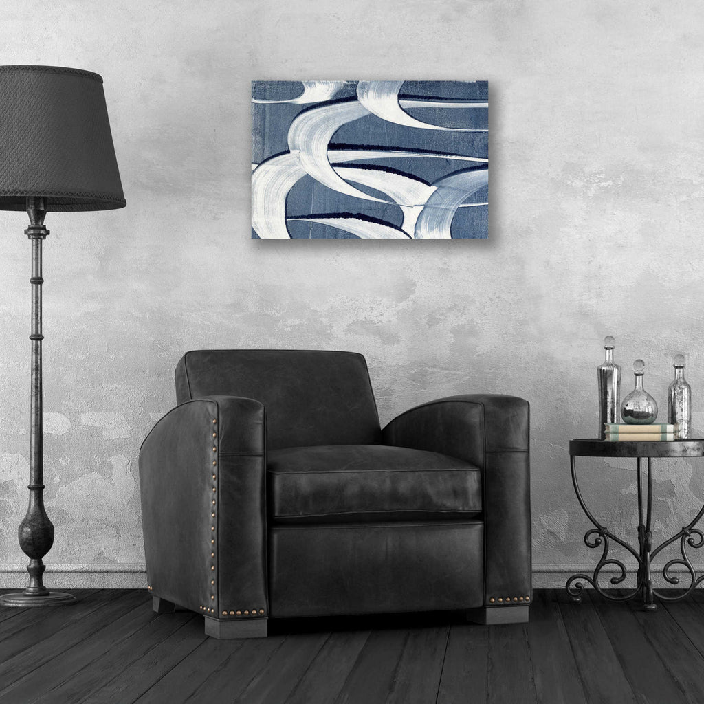 Epic Art 'Wave Frequency II' by Nikki Galapon, Acrylic Glass Wall Art,24x16