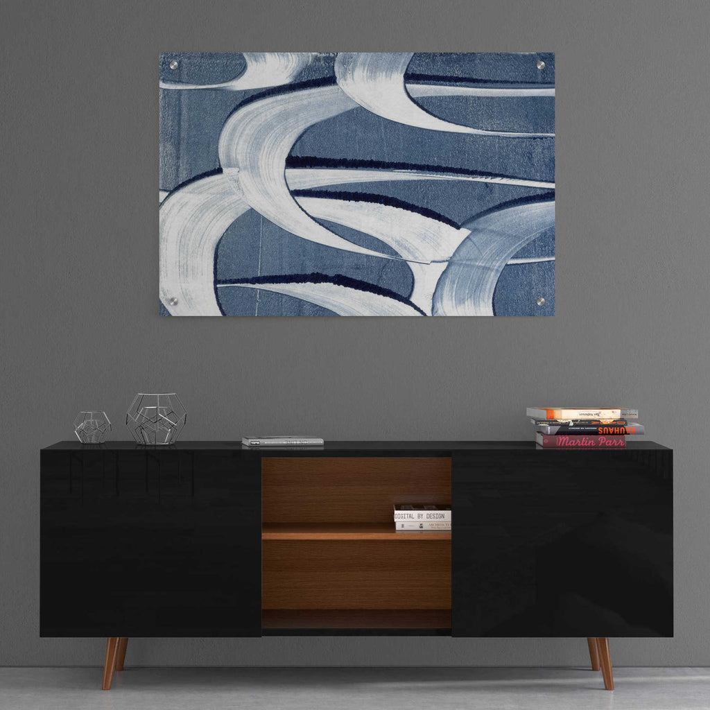 Epic Art 'Wave Frequency II' by Nikki Galapon, Acrylic Glass Wall Art,36x24