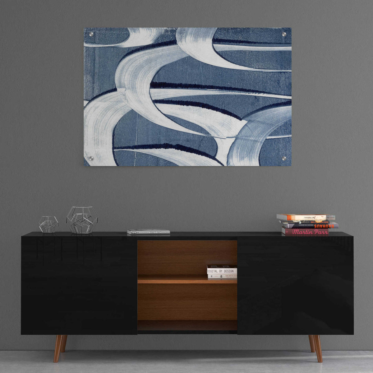 Epic Art 'Wave Frequency II' by Nikki Galapon, Acrylic Glass Wall Art,36x24