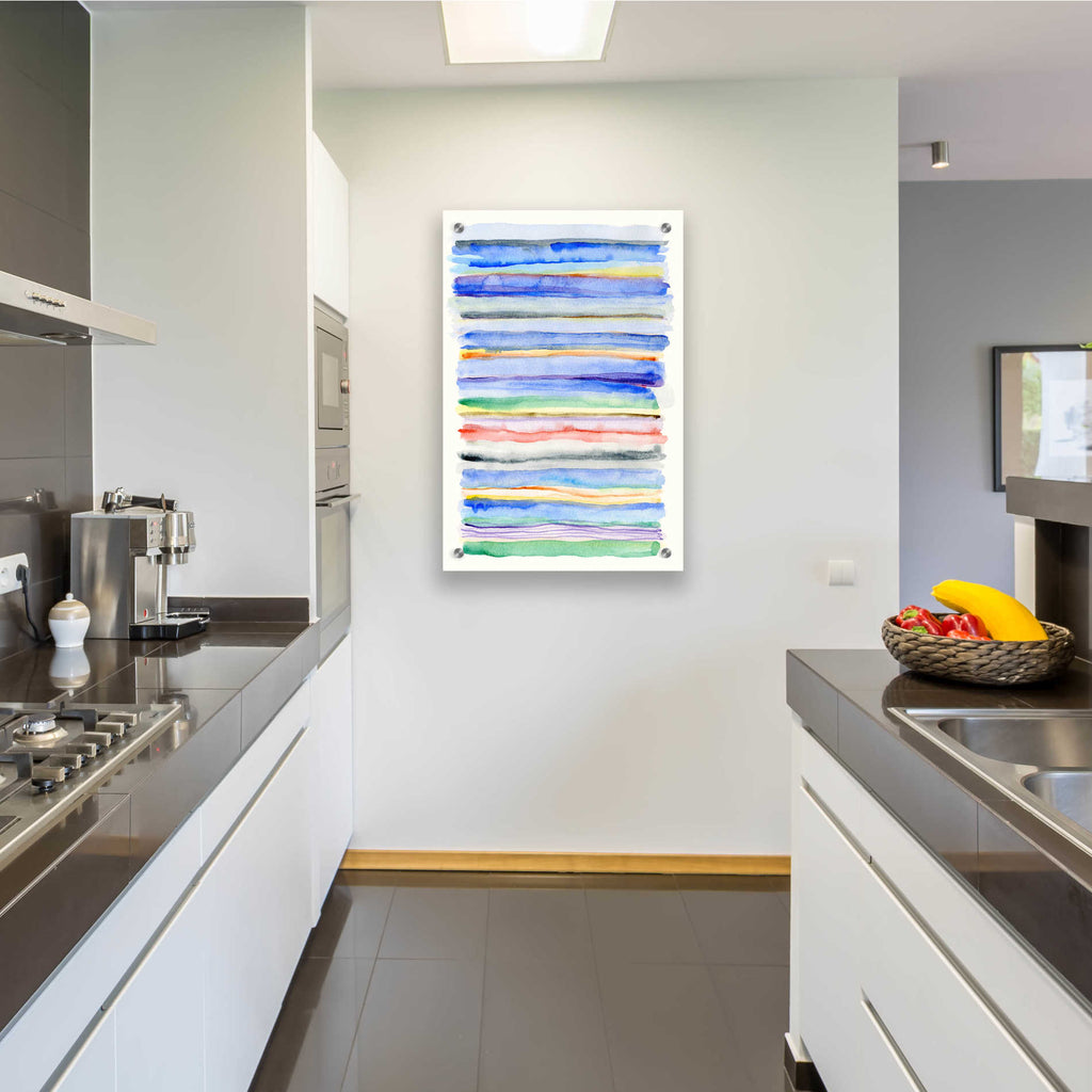 Epic Art 'Watercolor Gradation' by Nikki Galapon, Acrylic Glass Wall Art,24x36
