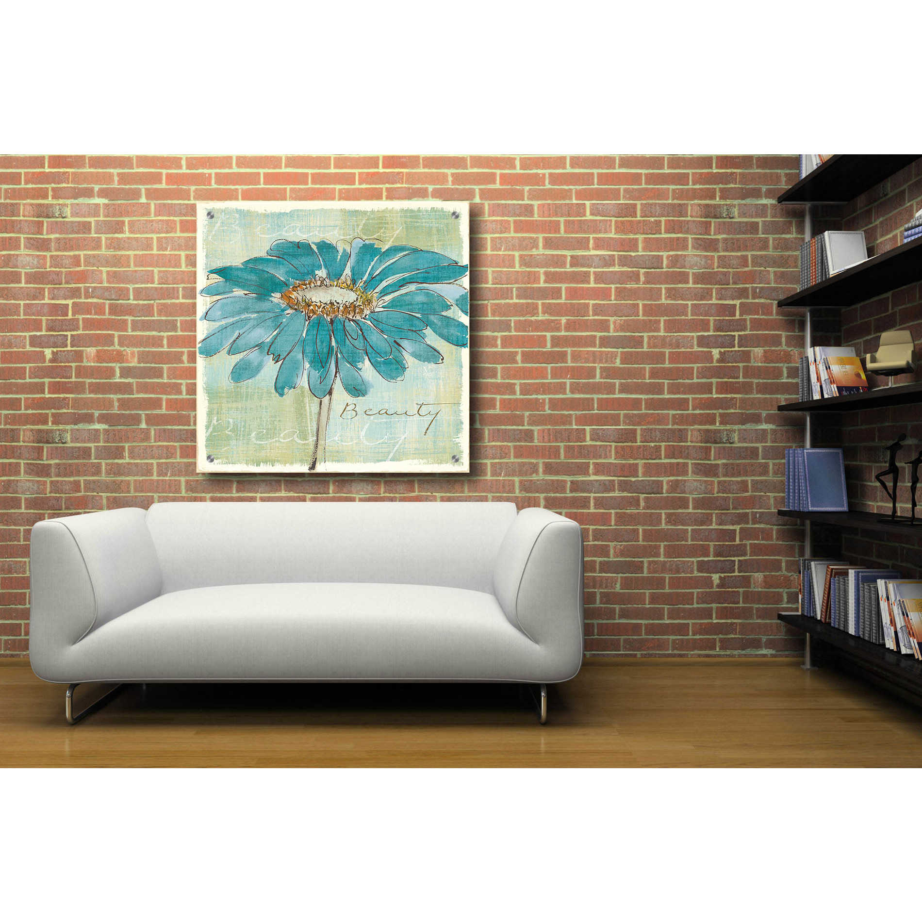 Epic Art 'Spa Daisies I' by Chris Paschke, Acrylic Glass Wall Art,36x36