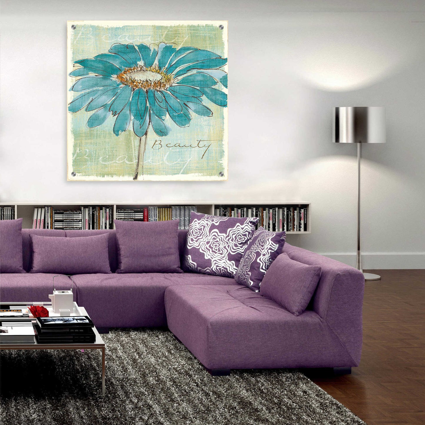 Epic Art 'Spa Daisies I' by Chris Paschke, Acrylic Glass Wall Art,36x36