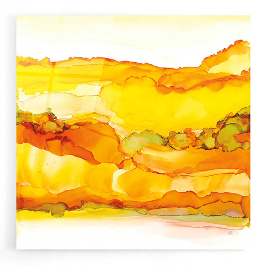 Epic Art 'Yellowscape II' by Chris Paschke, Acrylic Glass Wall Art