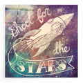 Epic Art 'Universe Galaxy Shoot For the Stars' by Mary Urban, Acrylic Glass Wall Art