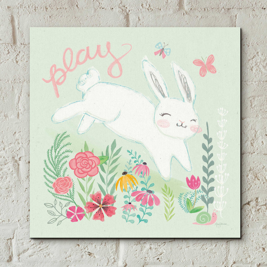 Epic Art 'Garden Friends I' by Mary Urban, Acrylic Glass Wall Art,12x12
