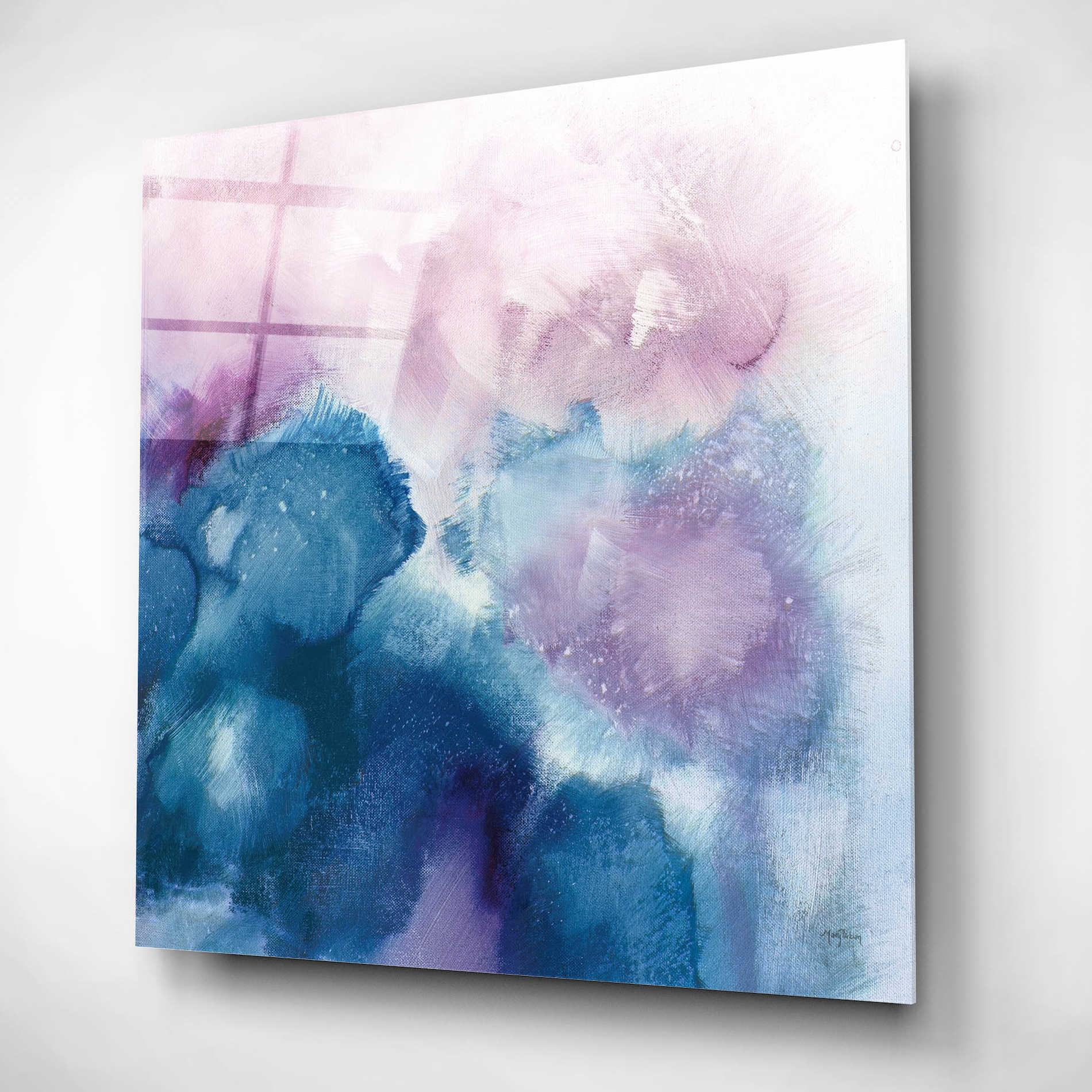 Epic Art 'Nebula I ' by Mary Urban, Acrylic Glass Wall Art,12x12