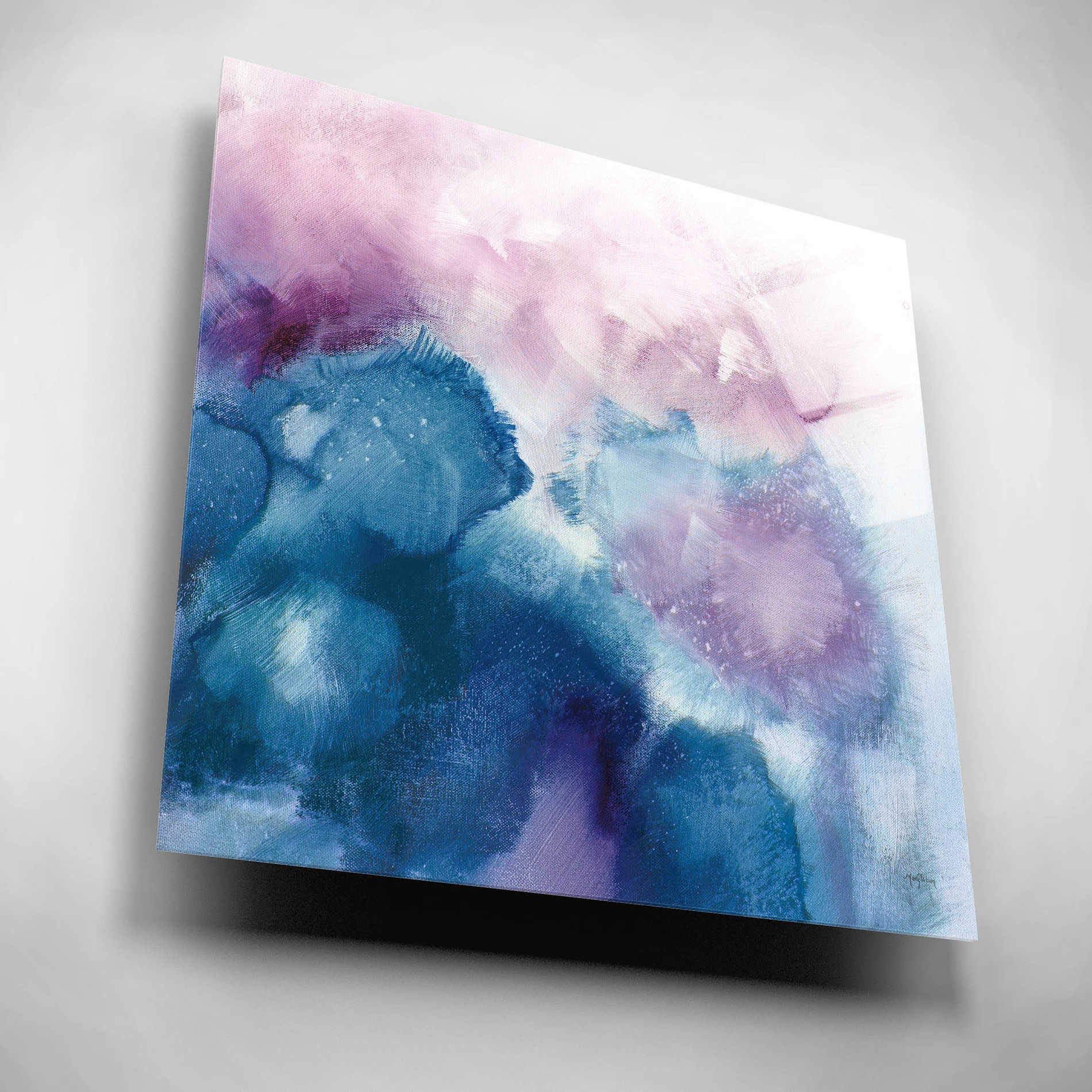 Epic Art 'Nebula I ' by Mary Urban, Acrylic Glass Wall Art,12x12