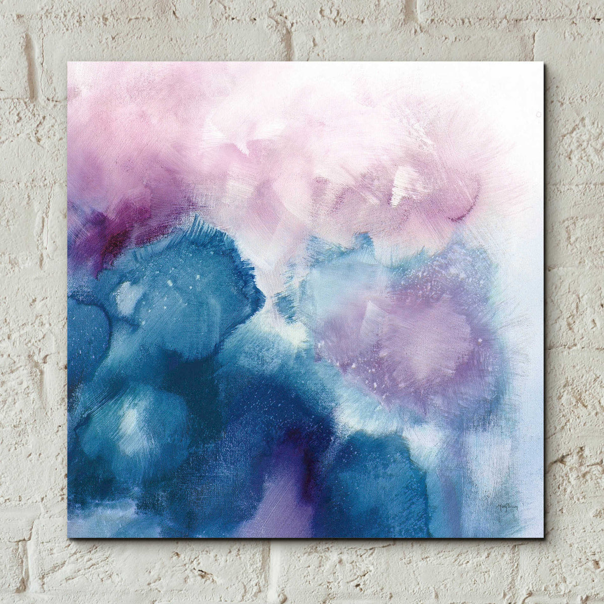 Epic Art 'Nebula I ' by Mary Urban, Acrylic Glass Wall Art,12x12