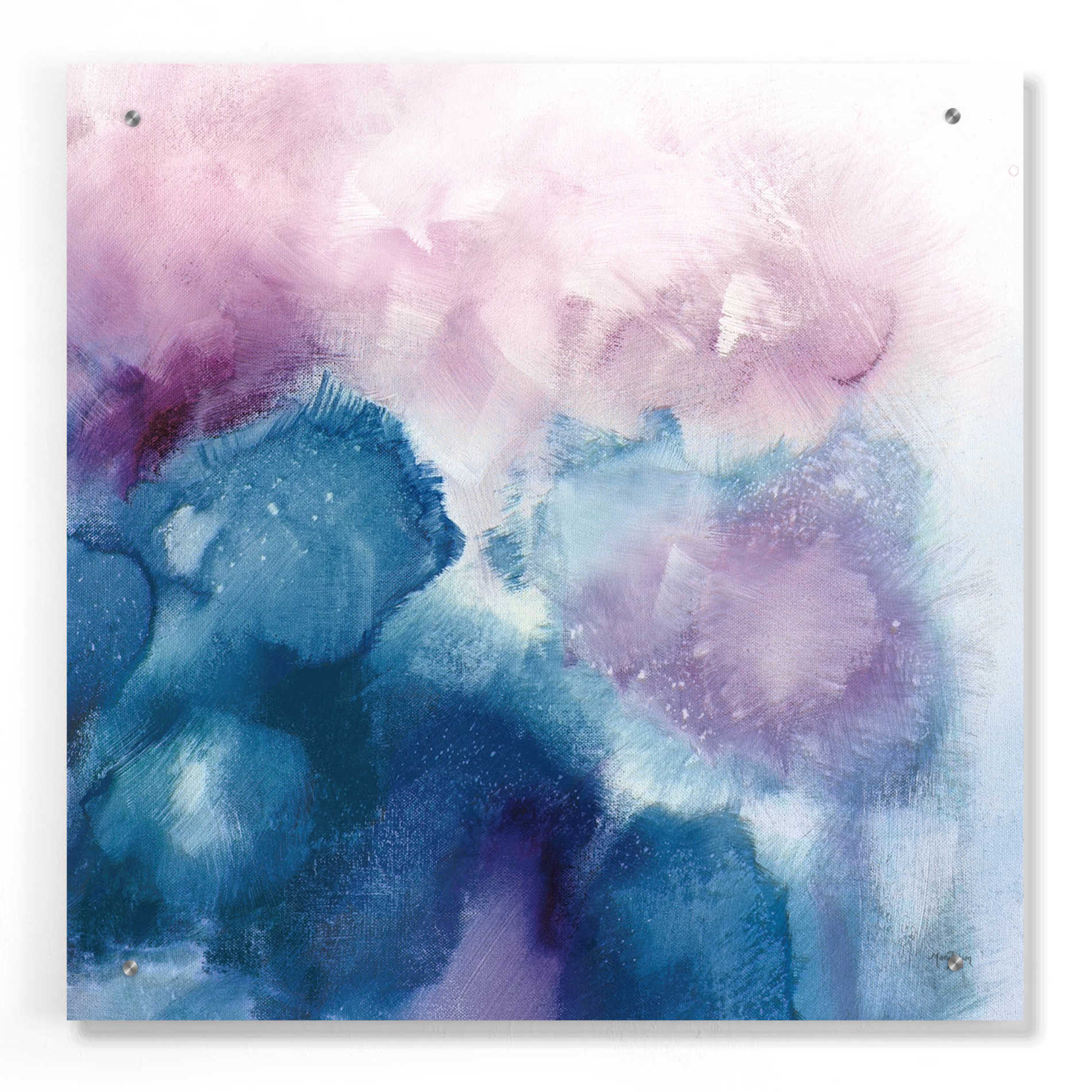 Epic Art 'Nebula I ' by Mary Urban, Acrylic Glass Wall Art,24x24