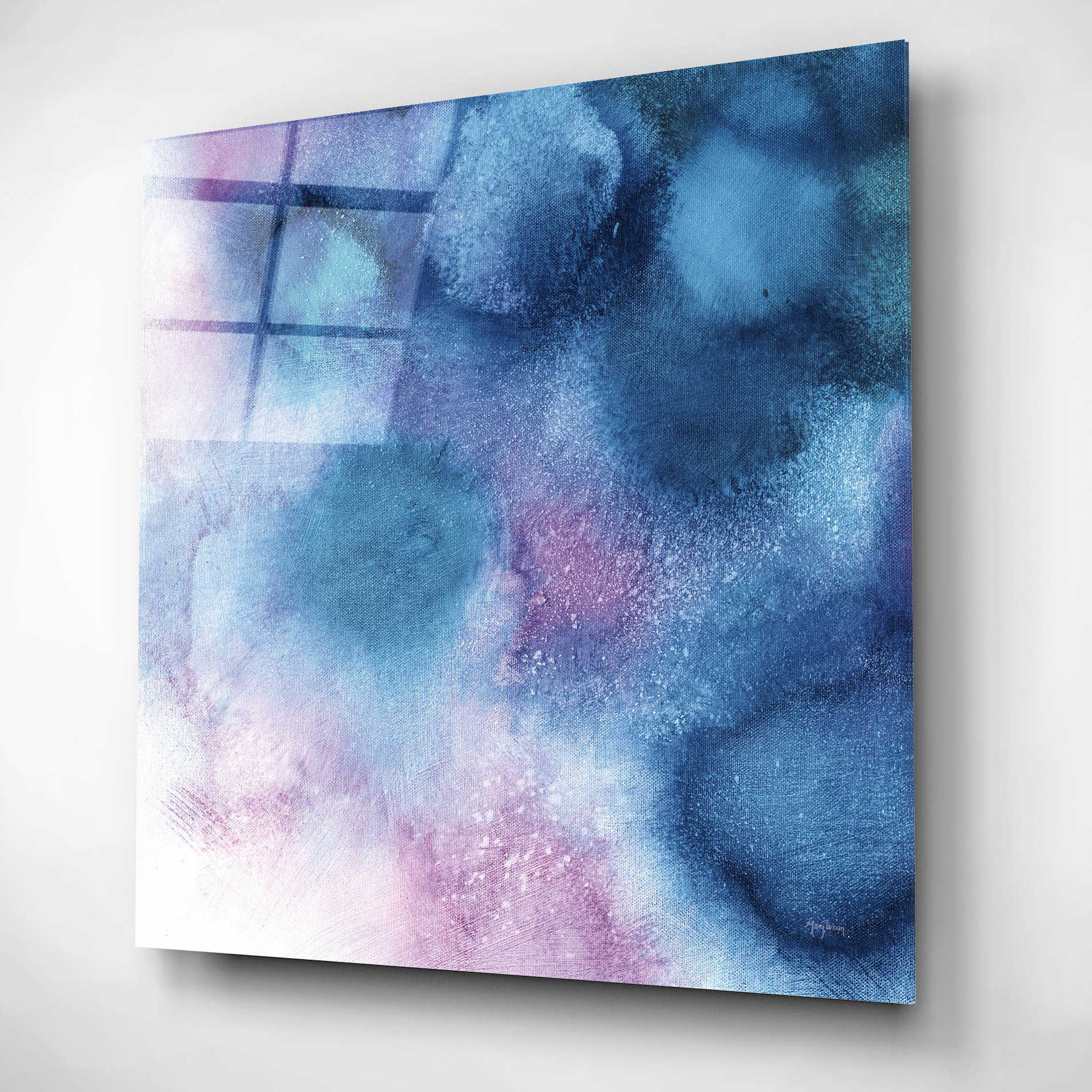 Epic Art 'Nebula II ' by Mary Urban, Acrylic Glass Wall Art,12x12