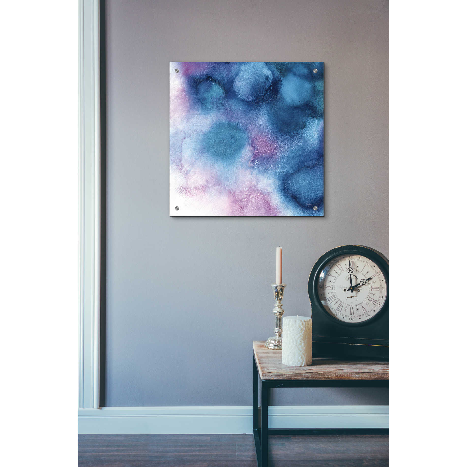 Epic Art 'Nebula II ' by Mary Urban, Acrylic Glass Wall Art,24x24