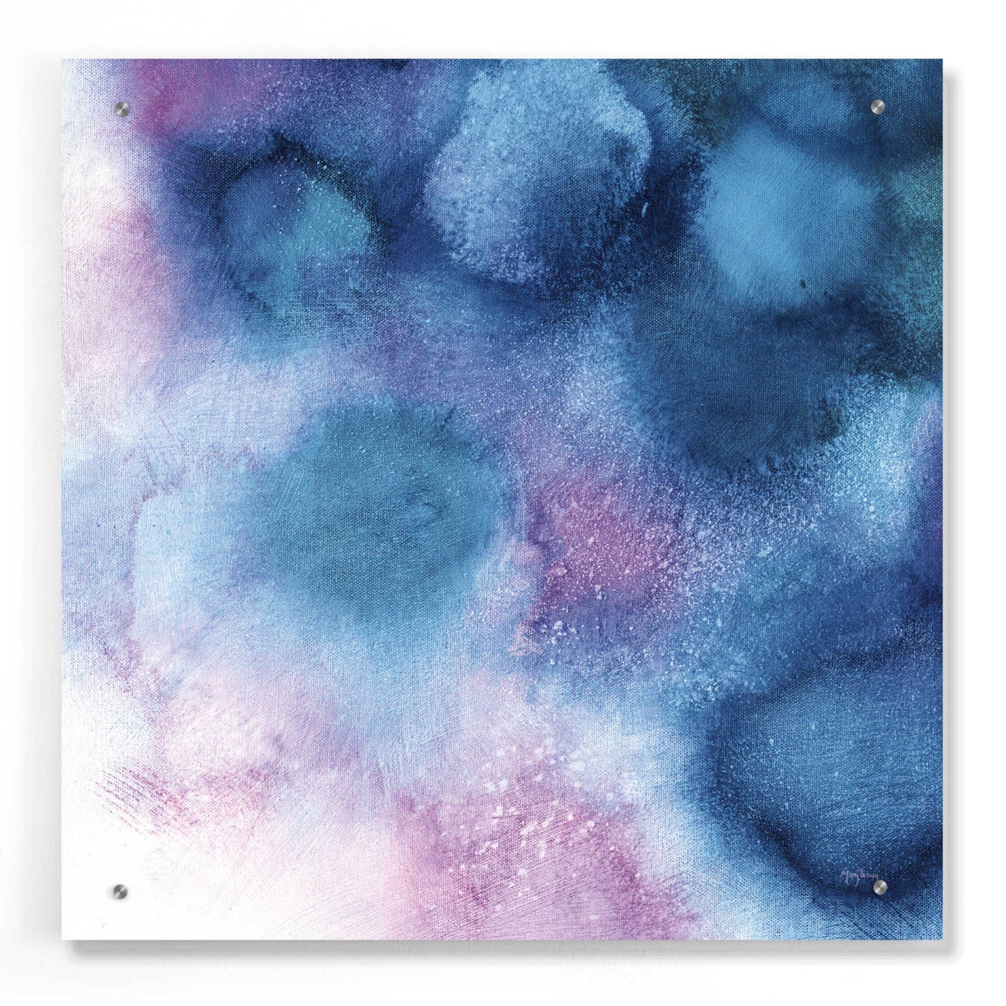 Epic Art 'Nebula II ' by Mary Urban, Acrylic Glass Wall Art,24x24