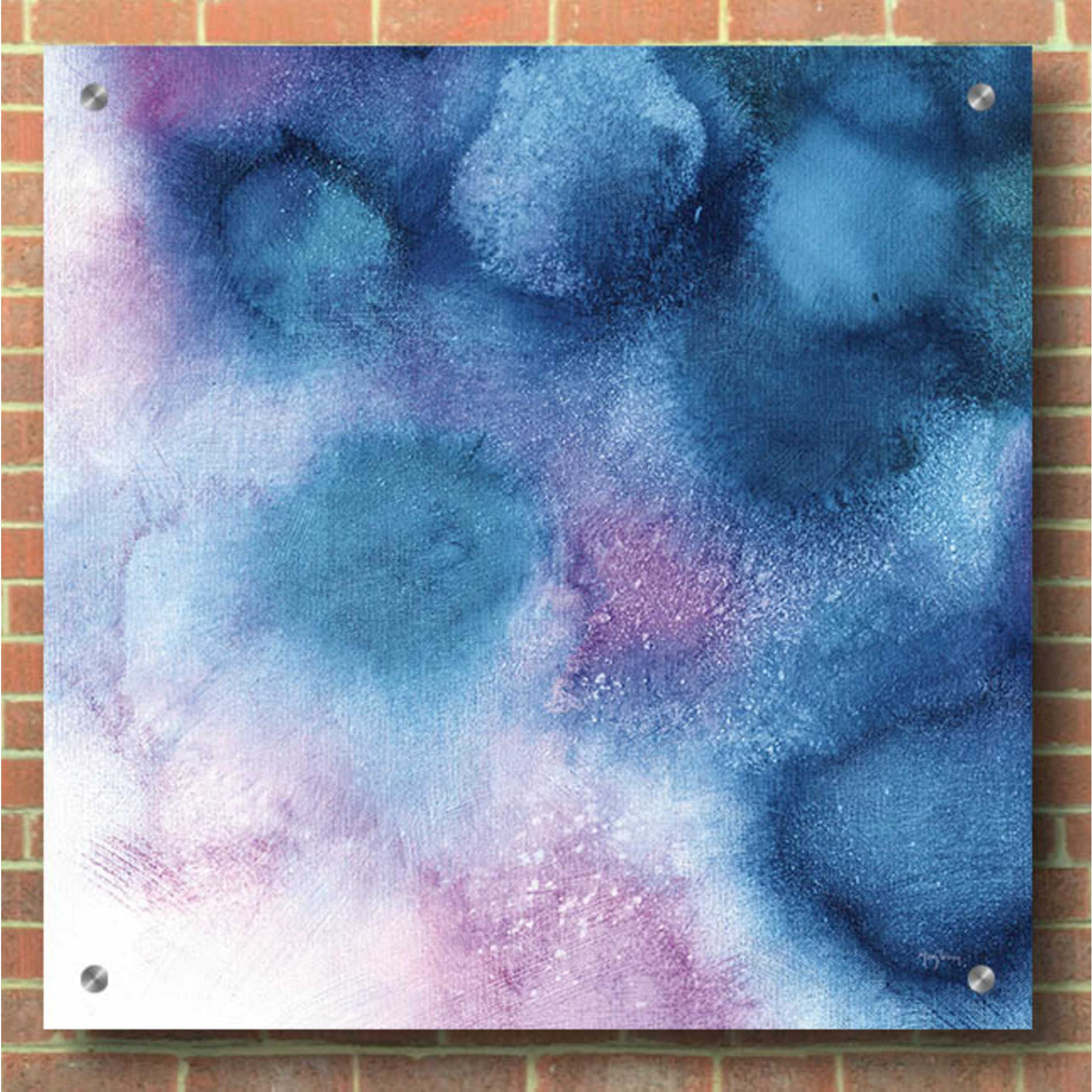 Epic Art 'Nebula II ' by Mary Urban, Acrylic Glass Wall Art,36x36