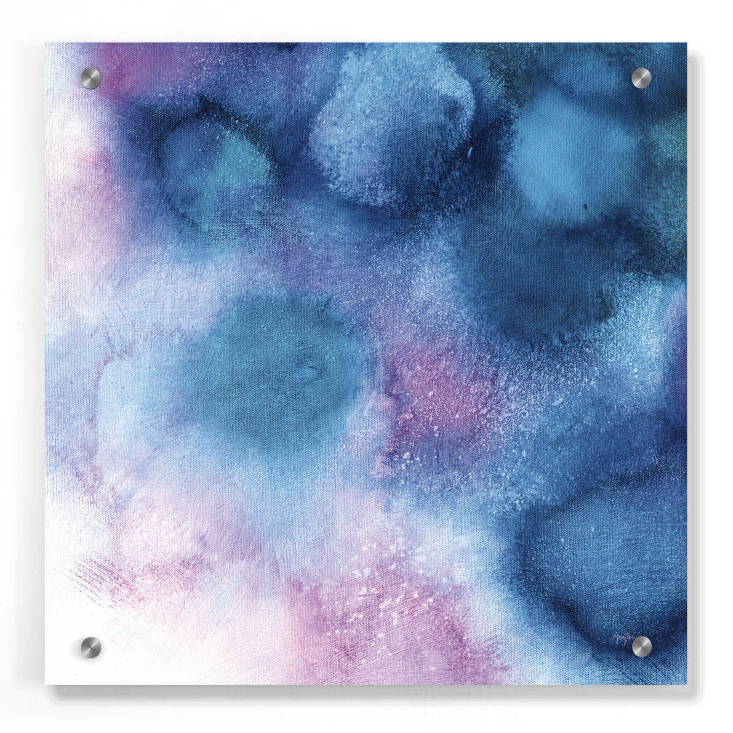 Epic Art 'Nebula II ' by Mary Urban, Acrylic Glass Wall Art,36x36